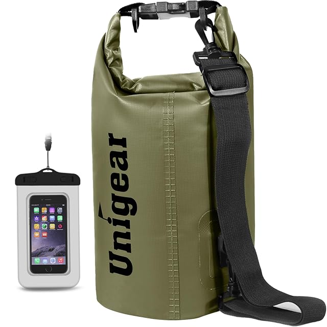 Unigear Packsack aus PVC mit Schultergurt und verstärkten D-Ringen