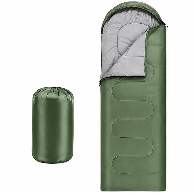 Mumienschlafsack mit Kapuze von Retoo aus Polyester mit Kunstfaserfüllung